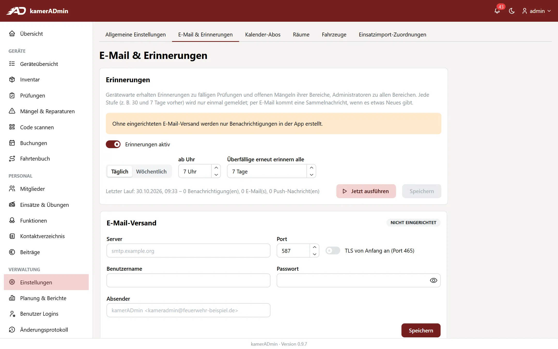 E-Mail und Erinnerungen
